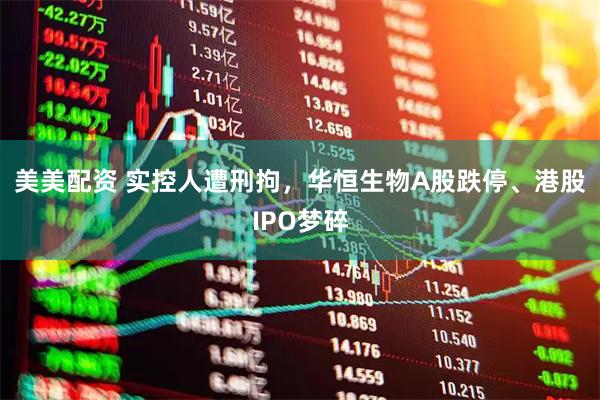 美美配资 实控人遭刑拘，华恒生物A股跌停、港股IPO梦碎